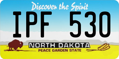 ND license plate IPF530