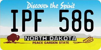 ND license plate IPF586
