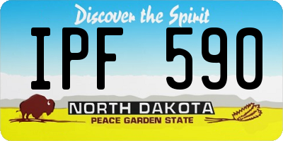 ND license plate IPF590