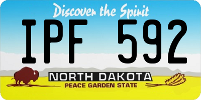 ND license plate IPF592