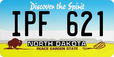ND license plate IPF621