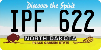 ND license plate IPF622