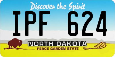 ND license plate IPF624