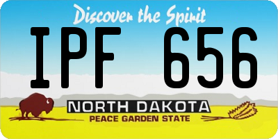 ND license plate IPF656