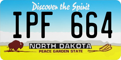 ND license plate IPF664
