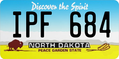 ND license plate IPF684