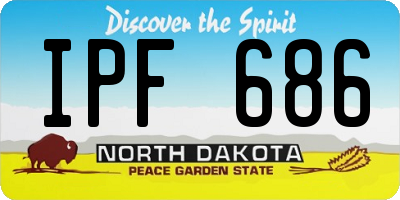 ND license plate IPF686