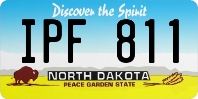 ND license plate IPF811