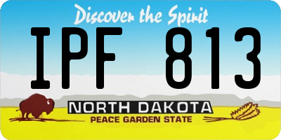 ND license plate IPF813