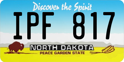 ND license plate IPF817