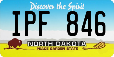 ND license plate IPF846