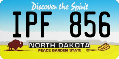 ND license plate IPF856