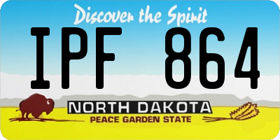 ND license plate IPF864