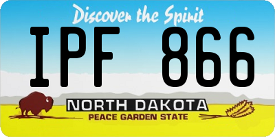 ND license plate IPF866