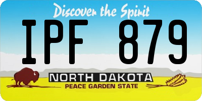 ND license plate IPF879