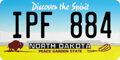 ND license plate IPF884