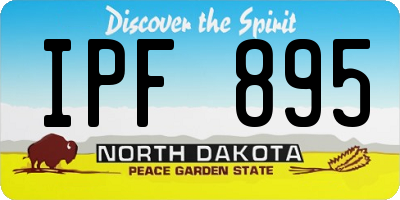 ND license plate IPF895