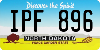 ND license plate IPF896