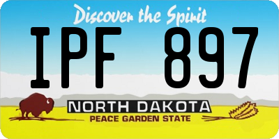 ND license plate IPF897