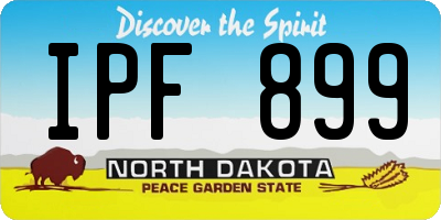 ND license plate IPF899