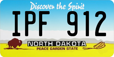 ND license plate IPF912