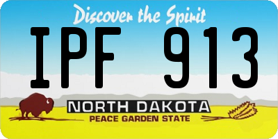 ND license plate IPF913