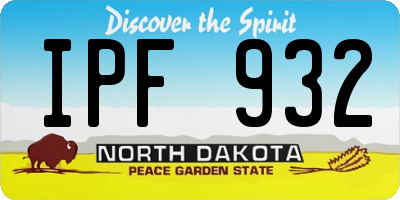 ND license plate IPF932
