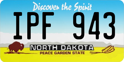 ND license plate IPF943