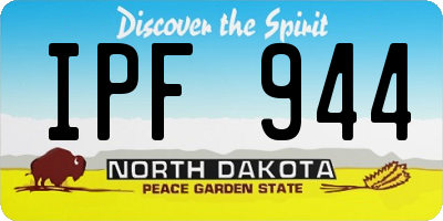 ND license plate IPF944
