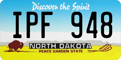 ND license plate IPF948
