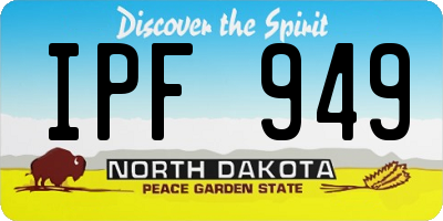 ND license plate IPF949
