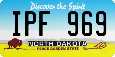 ND license plate IPF969