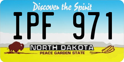 ND license plate IPF971