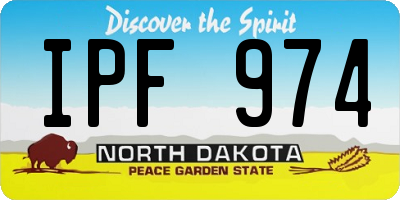 ND license plate IPF974