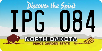 ND license plate IPG084