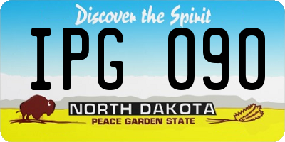 ND license plate IPG090