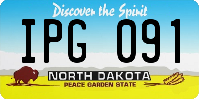 ND license plate IPG091