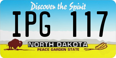 ND license plate IPG117