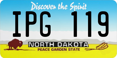 ND license plate IPG119