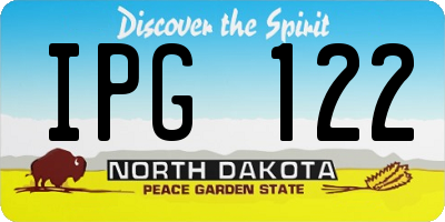 ND license plate IPG122