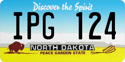 ND license plate IPG124