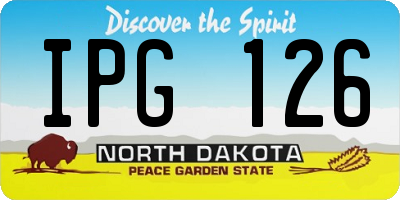 ND license plate IPG126
