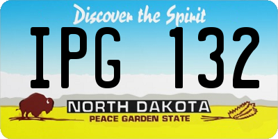 ND license plate IPG132