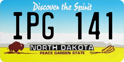 ND license plate IPG141