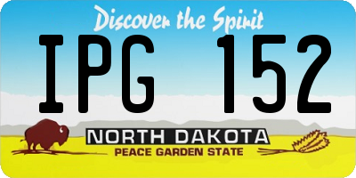 ND license plate IPG152