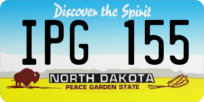 ND license plate IPG155
