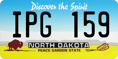 ND license plate IPG159