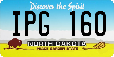 ND license plate IPG160