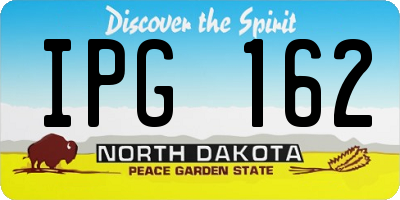 ND license plate IPG162