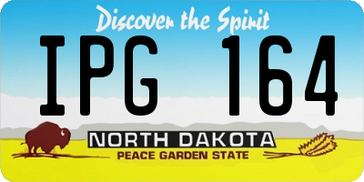 ND license plate IPG164